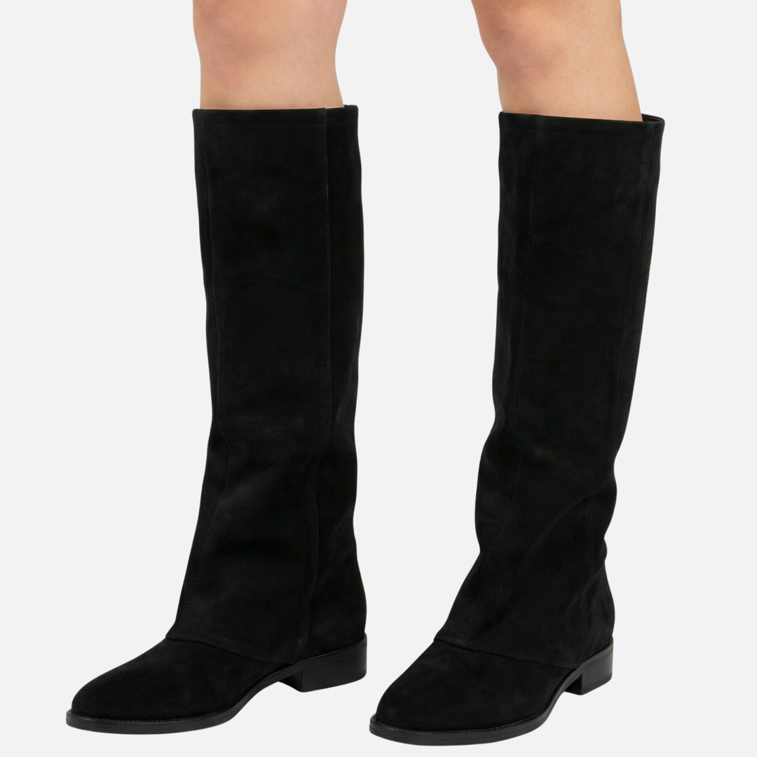 Women’s Long Boots with Chunky Block Heel