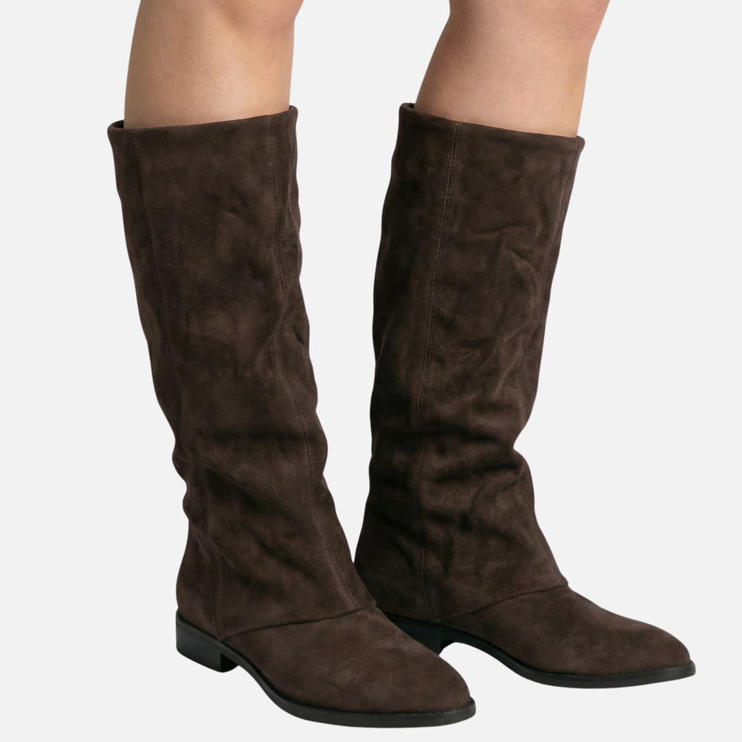 Women’s Long Boots with Chunky Block Heel