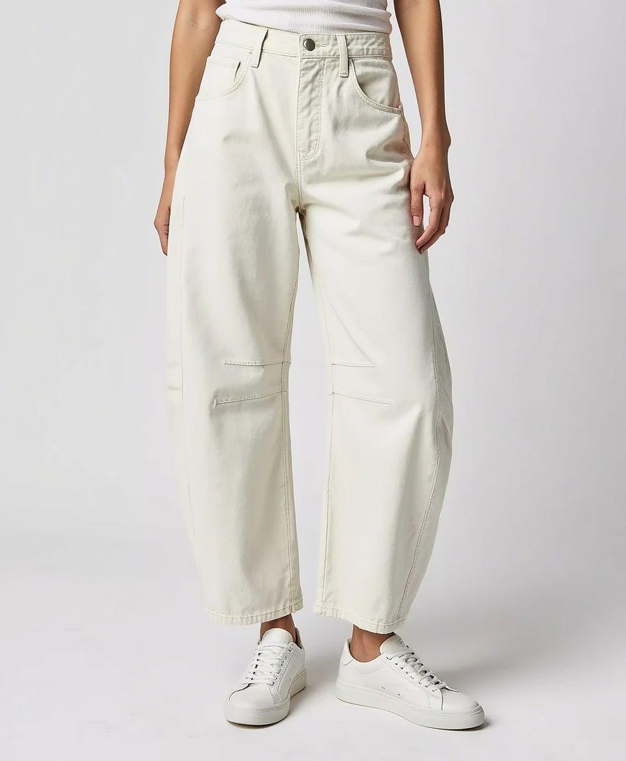 High Waist Wide-Leg Denim Jeans – Relaxed Fit Pants for Women