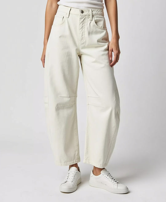 High Waist Wide-Leg Denim Jeans – Relaxed Fit Pants for Women