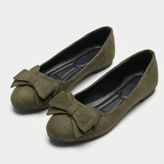 Women’s Bow-Detail Loafers with Rounded Toe