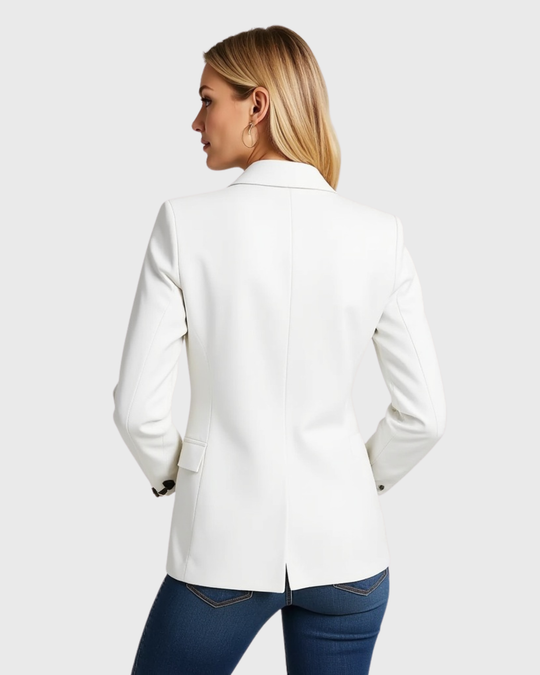 Tailored Blazer with Fitted Silhouette – Classic Office Jacket for Women