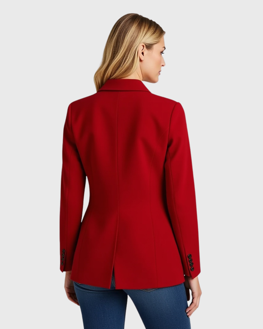 Tailored Blazer with Fitted Silhouette – Classic Office Jacket for Women