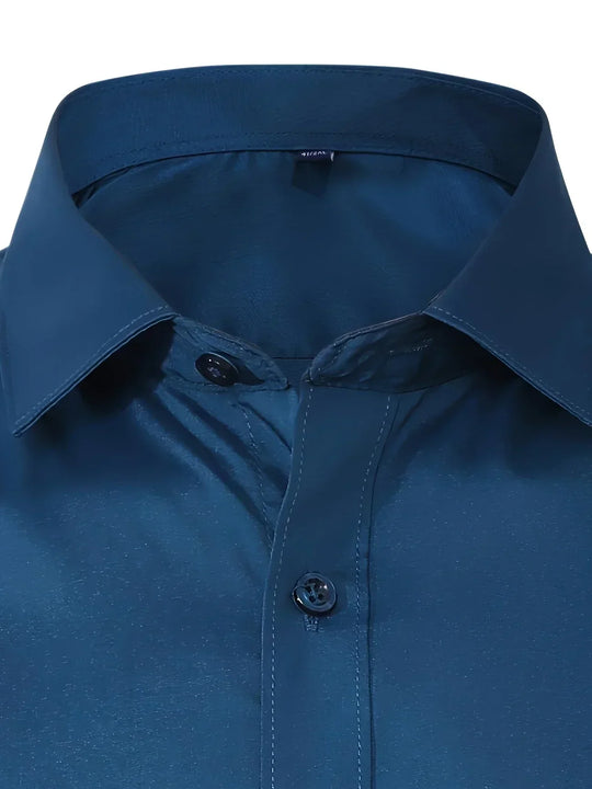 Hunter | Elegant Long Sleeve Button-Up Shirt
