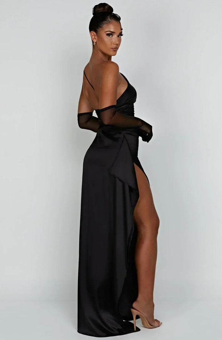 DELPHI | DRAPE SATIN GOWN