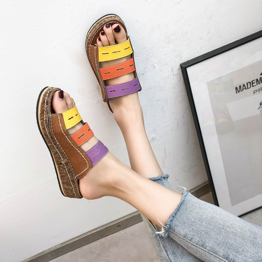 PREMIUM ORTHOPEDIC TRICOLOR SANDALS - 2025 BEST SELLER