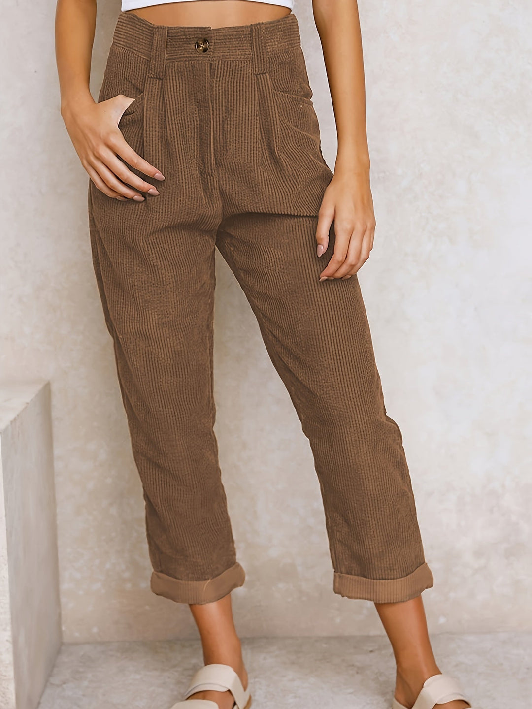 Women's Corduroy Pants | Straight Cut
