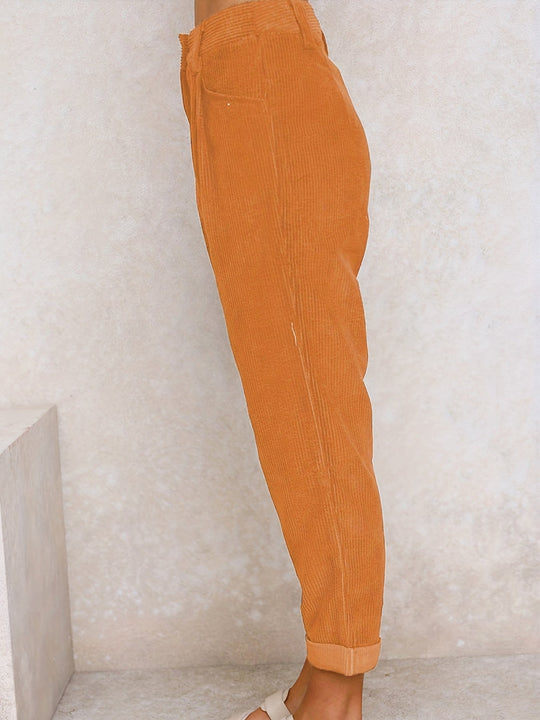 Women's Corduroy Pants | Straight Cut