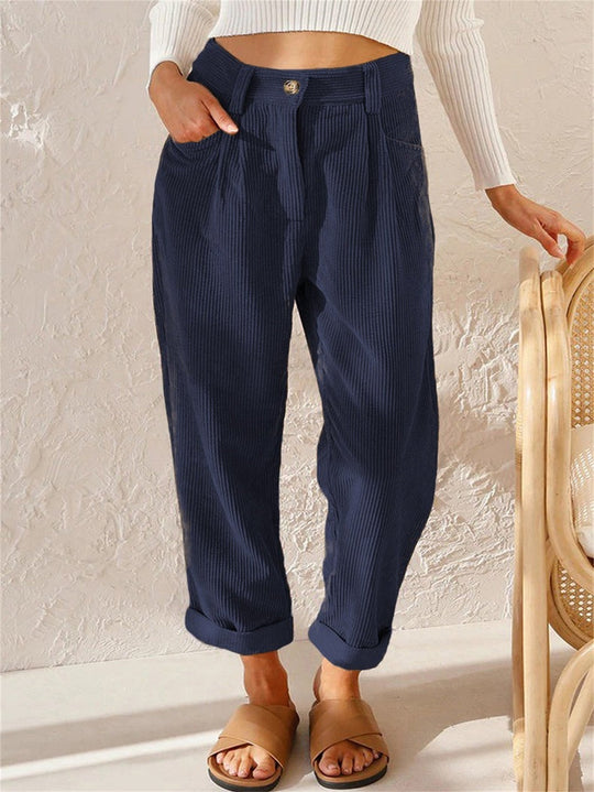 Women's Corduroy Pants | Straight Cut