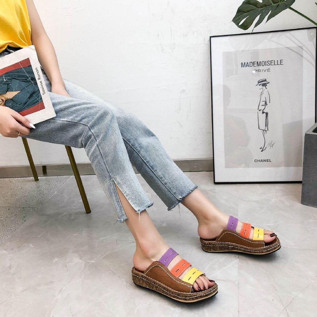 PREMIUM ORTHOPEDIC TRICOLOR SANDALS - 2025 BEST SELLER
