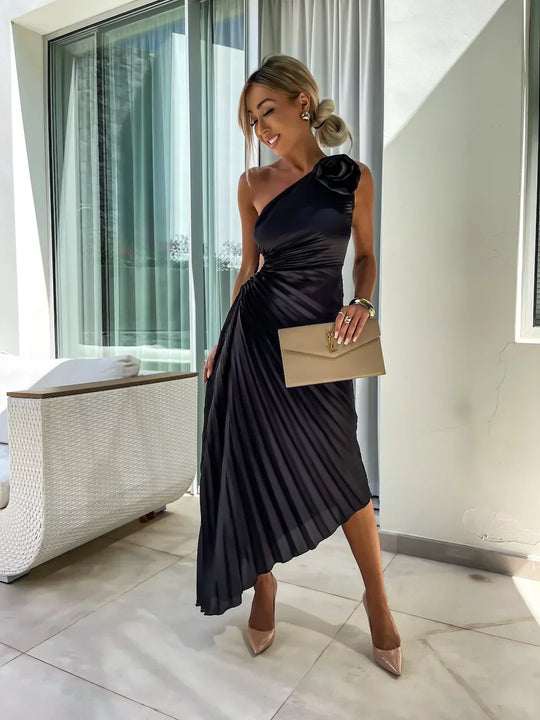 OPHELIA | CHIC PLEATED DRESS