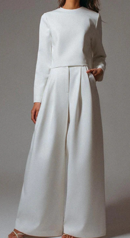 Casual Set of Long Sleeves and Pants for Women