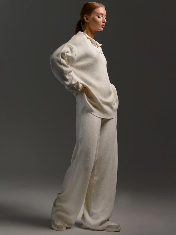 Long-Sleeve Polo Shirt and Pants for Women | Two-Piece