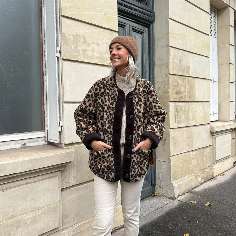 Leopard Print Jacket for Women
