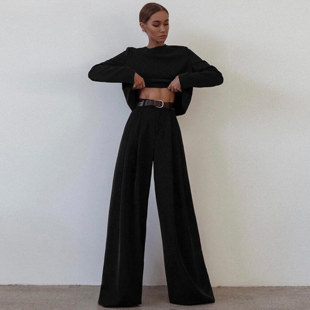 Casual Set of Long Sleeves and Pants for Women