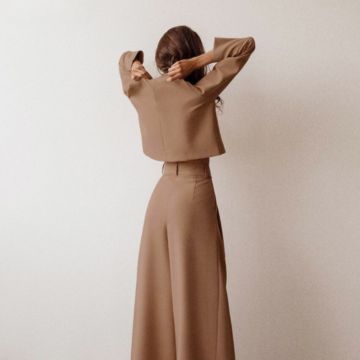 Casual Set of Long Sleeves and Pants for Women