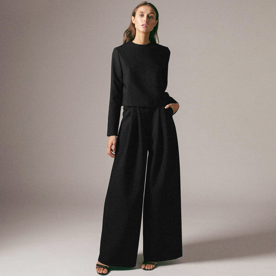 Casual Set of Long Sleeves and Pants for Women