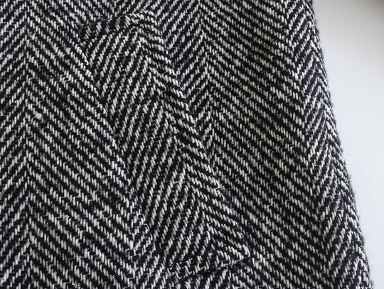 Women's Long Houndstooth Coat | Classic Overcoat