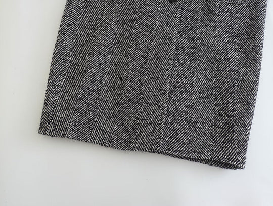 Women's Long Houndstooth Coat | Classic Overcoat