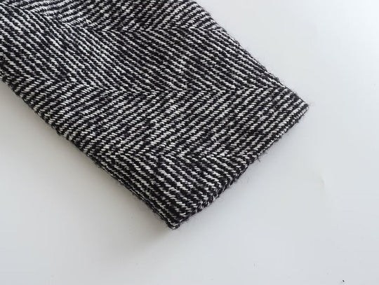 Women's Long Houndstooth Coat | Classic Overcoat