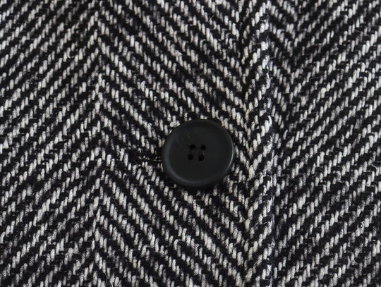 Women's Long Houndstooth Coat | Classic Overcoat