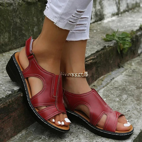 PREMIUM™ ORTHOPEDIC LEATHER WEDGE SANDALS 2025