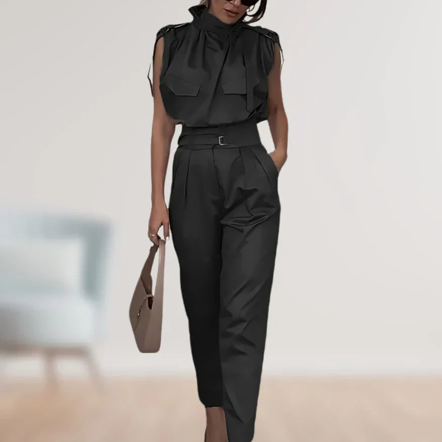 Elegant and Sophisticated 2-Piece Set for Women | Sleeveless