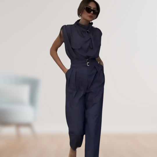 Elegant and Sophisticated 2-Piece Set for Women | Sleeveless