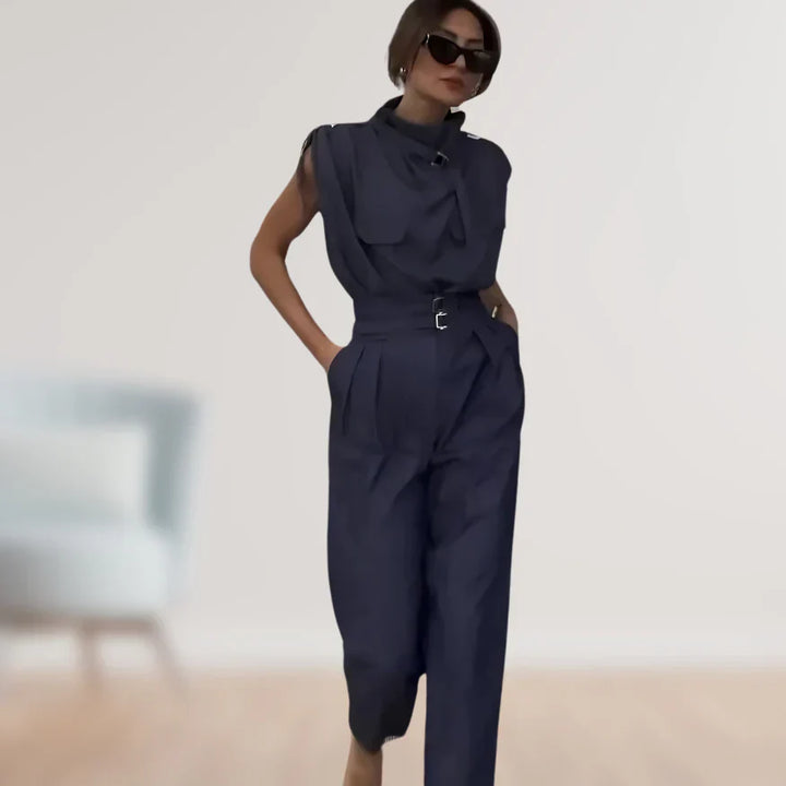 Elegant and Sophisticated 2-Piece Set for Women | Sleeveless
