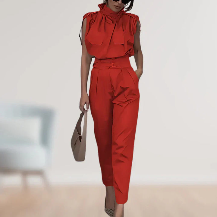 Elegant and Sophisticated 2-Piece Set for Women | Sleeveless