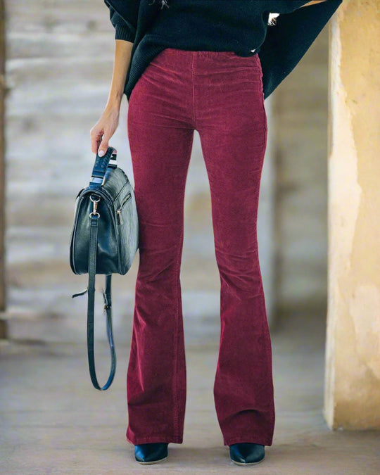 Slim Flared Trousers for Women