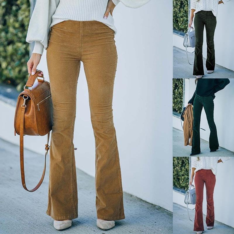 Slim Flared Trousers for Women